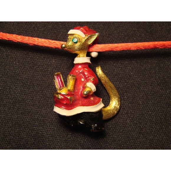 Vintage LG Lind Christmas Mouse - Picture 2 of 2